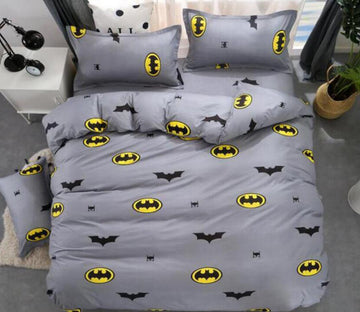 3D Gray Batman Logo 6674 Bed Pillowcases Quilt