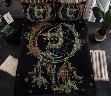 3D Dreamcatcher Sun Star 66182 Bed Pillowcases Quilt