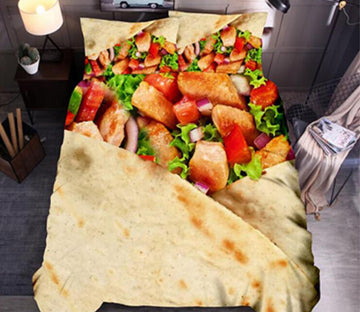 3D Burrito 1176 Bed Pillowcases Quilt