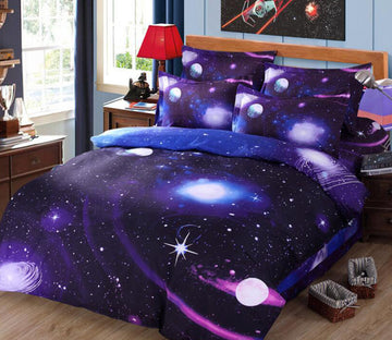 3D Space Starry Sky 6665 Bed Pillowcases Quilt
