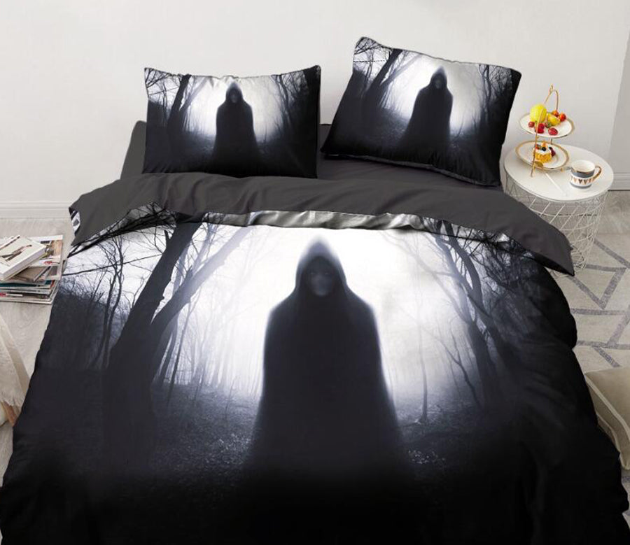3D Demon Forest 7737 Bed Pillowcases Quilt