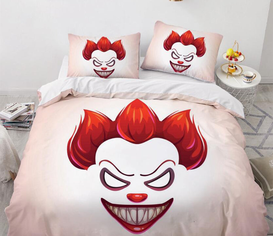 3D Clown 9081 Bed Pillowcases Quilt