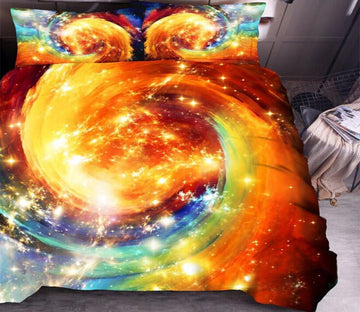 3D Spiral Starry Sky 9122 Bed Pillowcases Quilt