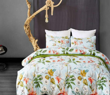 3D Leaves 11108 Bed Pillowcases Quilt