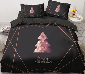 3D Triangle 55104 Bed Pillowcases Quilt