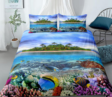 3D Coral Fish 88105 Bed Pillowcases Quilt