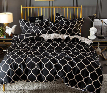 3D Black Diamond 6696 Bed Pillowcases Quilt