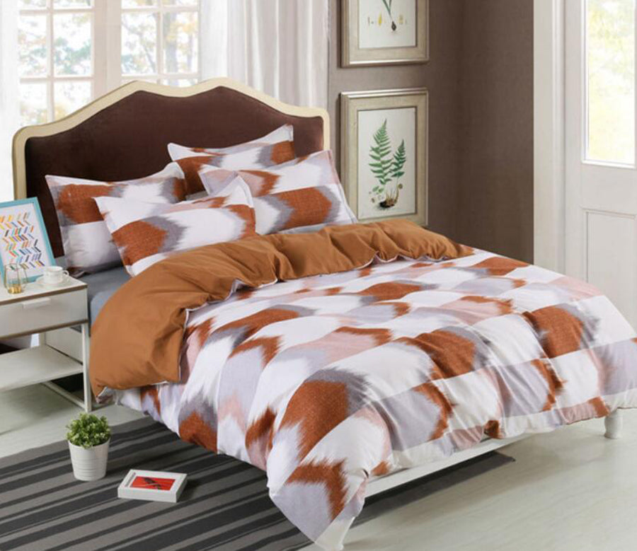 3D Brown 5527 Bed Pillowcases Quilt