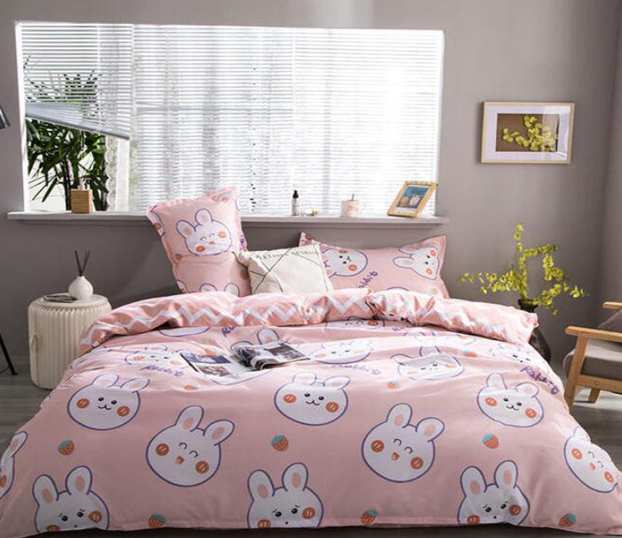 3D Bunny head 3067 Bed Pillowcases Quilt