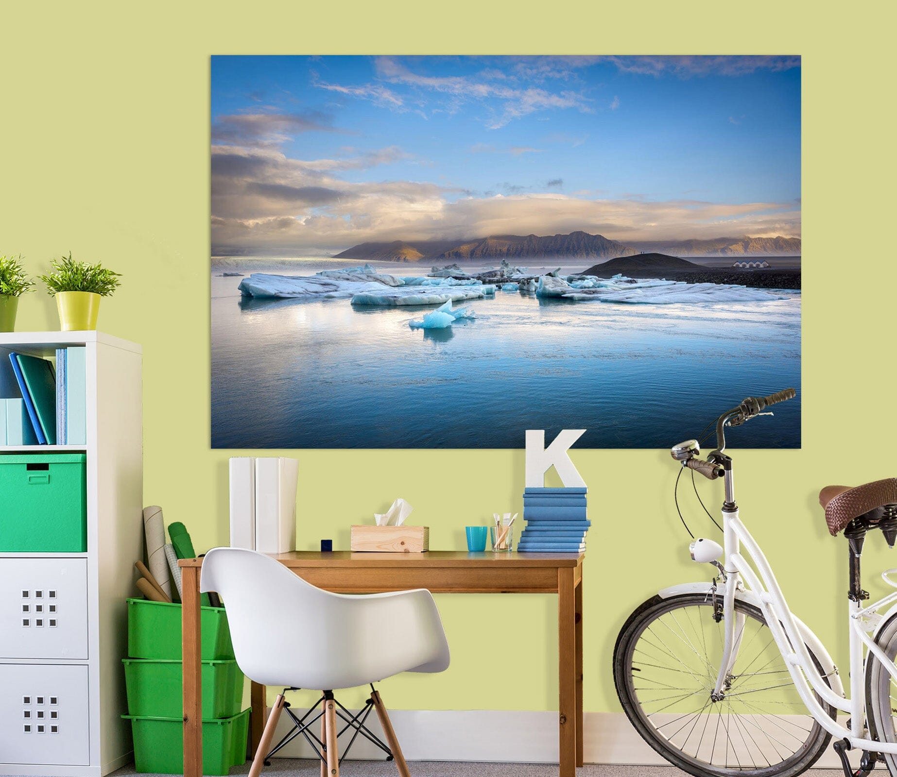 3D Blue Glacier 176 Marco Carmassi Wall Sticker Wallpaper AJ Wallpaper 2 