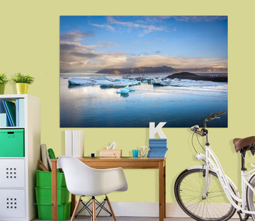 3D Blue Glacier 176 Marco Carmassi Wall Sticker Wallpaper AJ Wallpaper 2 