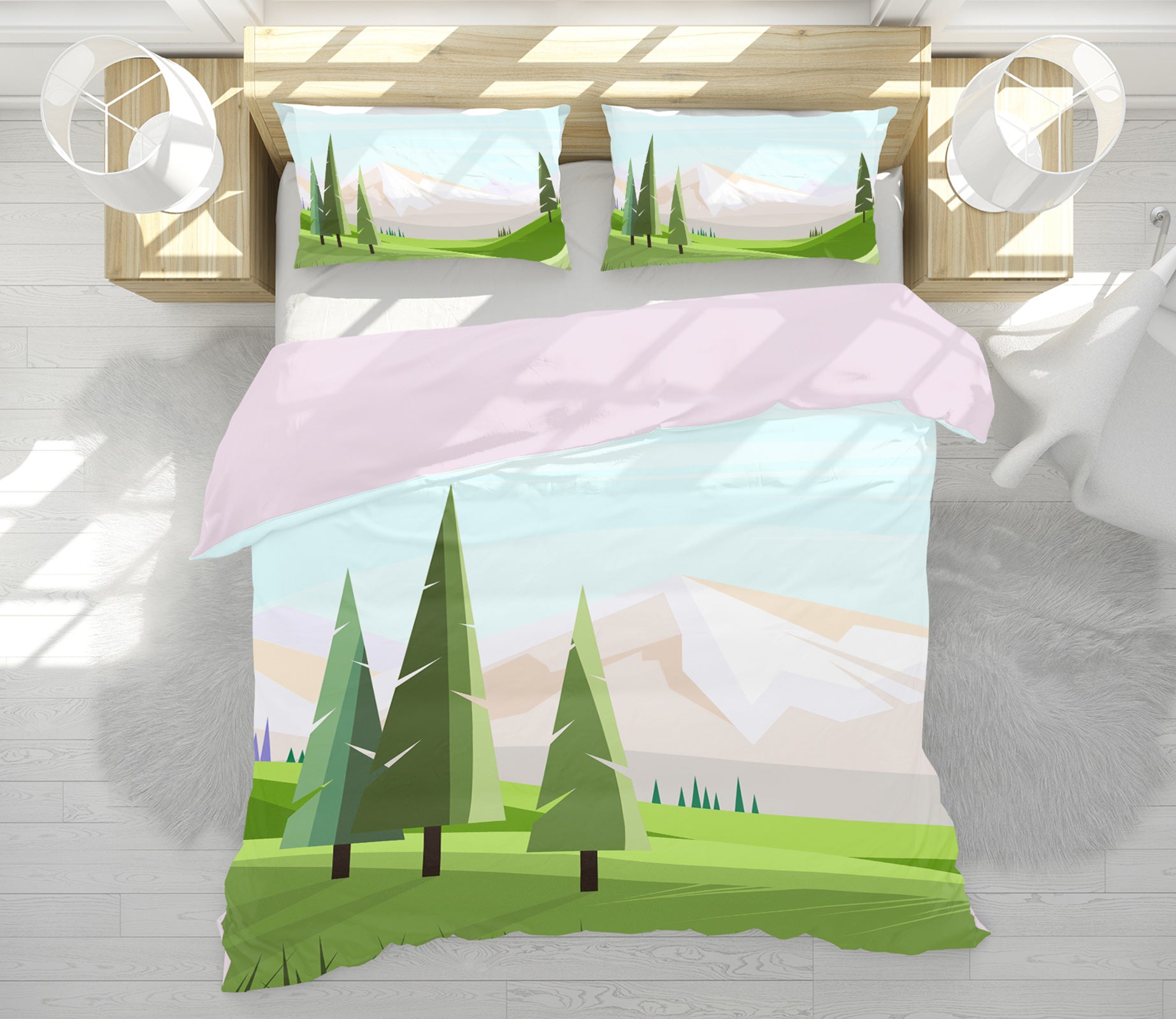 3D Tree 19154 Bed Pillowcases Quilt