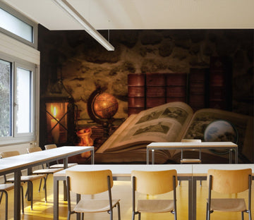 3D Globe Magnifier 167 Wall Murals Wallpaper AJ Wallpaper 2 