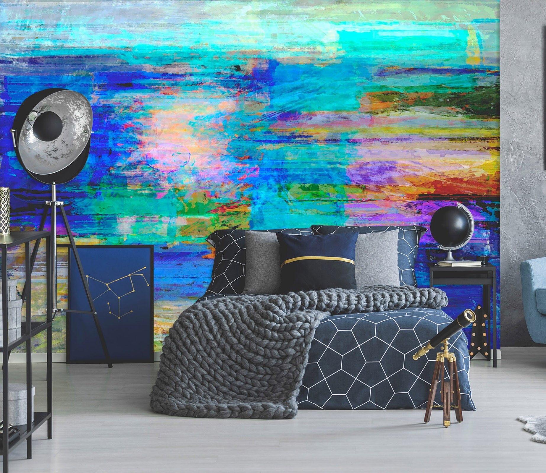 3D Blue Sea 1509 Michael Tienhaara Wall Mural Wall Murals Wallpaper AJ Wallpaper 2 