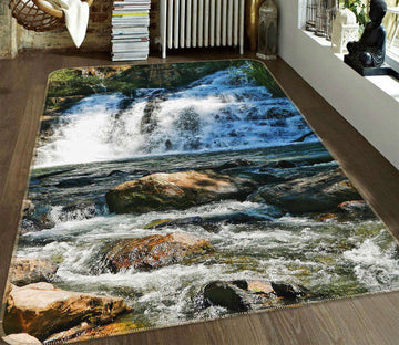 3D Waterfall Rapids 27071 Non Slip Rug Mat
