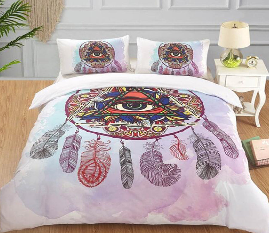 3D Eye Dream Catcher 5065 Bed Pillowcases Quilt