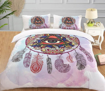 3D Eye Dream Catcher 5065 Bed Pillowcases Quilt