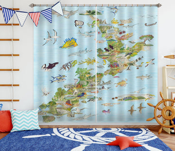 3D Various Animals 052 Michael Sewell Curtain Curtains Drapes Curtains AJ Creativity Home 