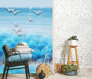 3D Blue Forest 1821 Wall Murals Wallpaper AJ Wallpaper 2 
