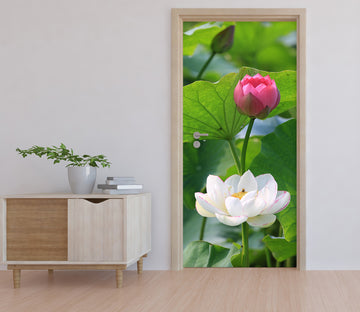 3D Lotus 25128 Door Mural