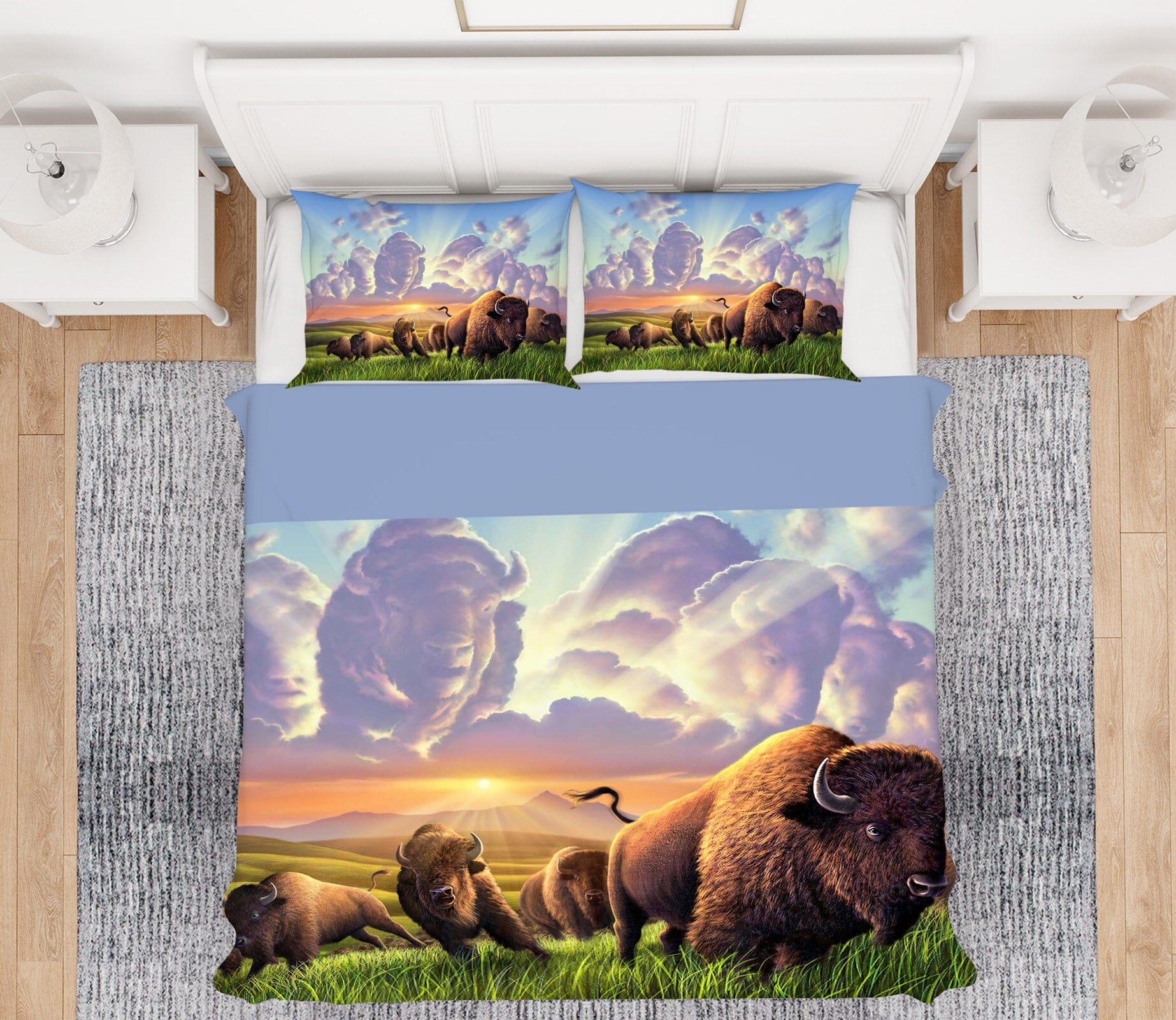 3D Stampede 2133 Jerry LoFaro bedding Bed Pillowcases Quilt Quiet Covers AJ Creativity Home 