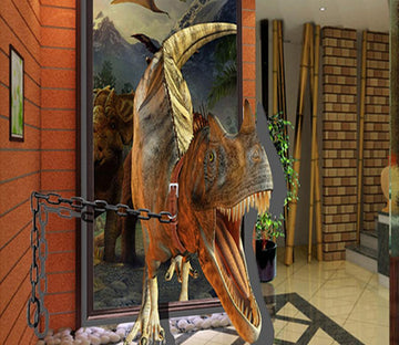 3D Dinosaur Howling 483 Wall Murals Wallpaper AJ Wallpaper 2 
