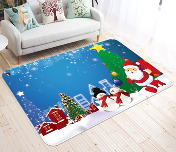 3D Cartoon Christmas Star 004 Non Slip Rug Mat Mat AJ Creativity Home 