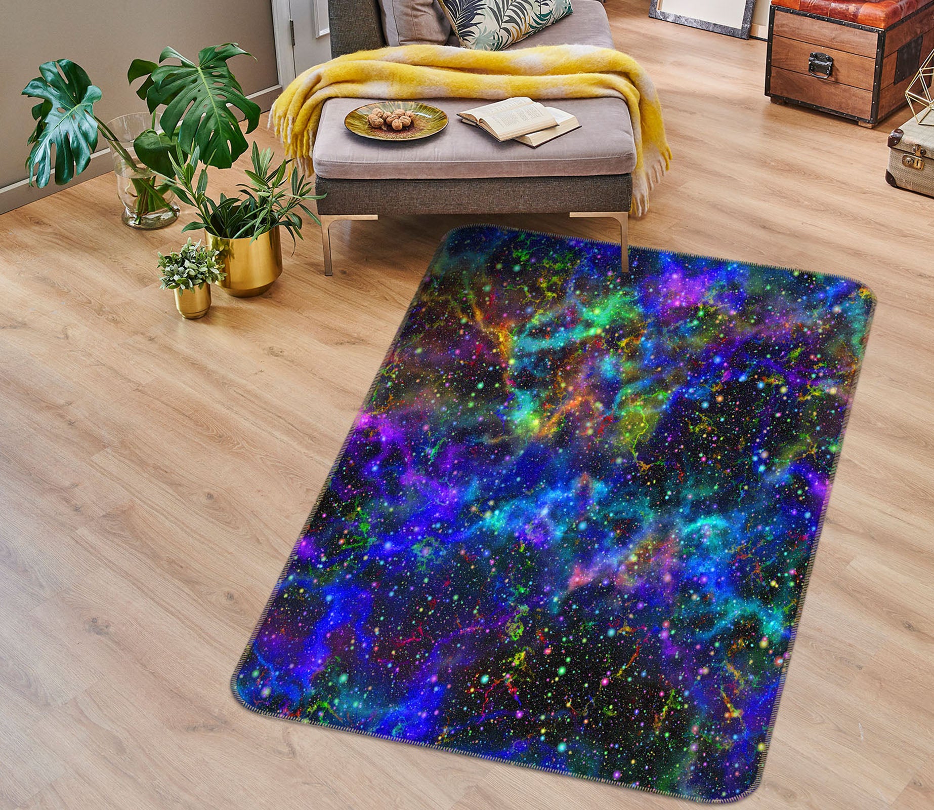 3D Starry Sky 26072 Non Slip Rug Mat