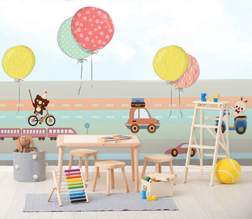 3D Cartoon Balloon 267 Wall Murals