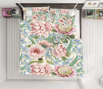3D Blue Flower Bloom 181 Uta Naumann Bedding Bed Pillowcases Quilt Quiet Covers AJ Creativity Home 