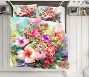 3D Flower 60118 Bed Pillowcases Quilt