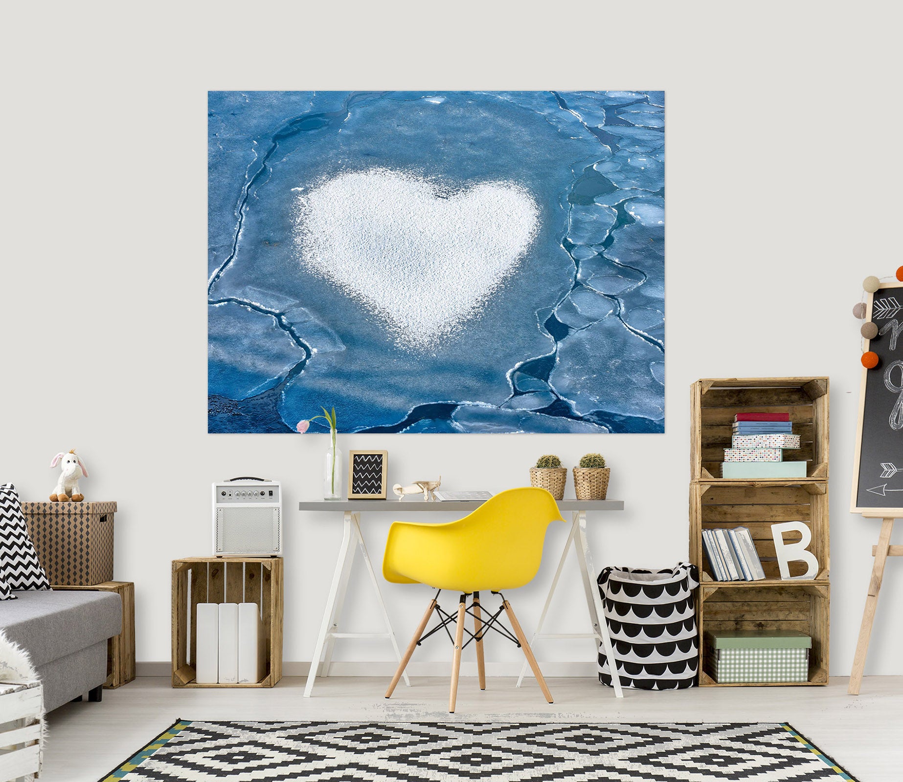 3D Heart Of Ice 176 Marco Carmassi Wall Sticker
