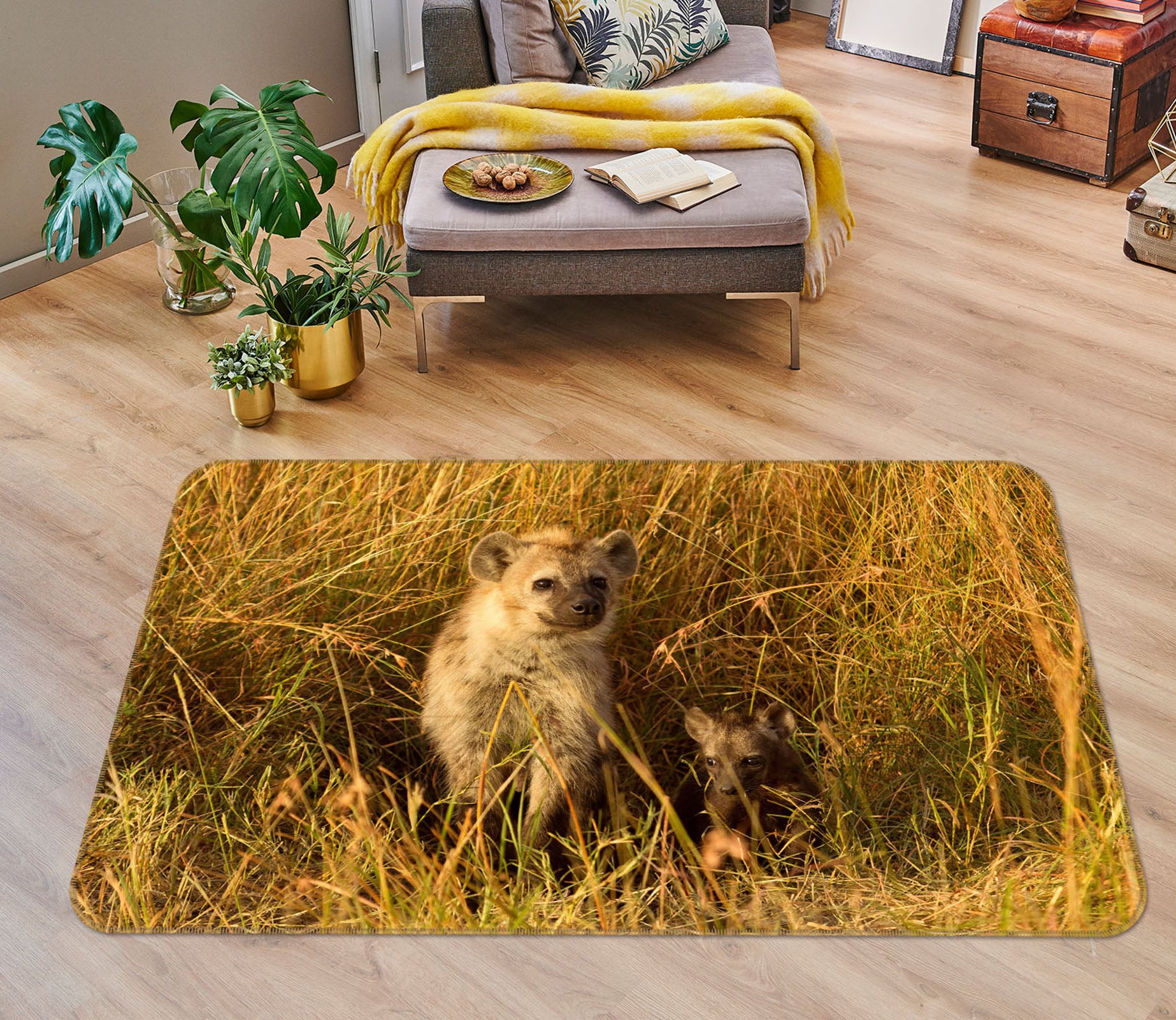 3D Weed Bear 068 Animal Non Slip Rug Mat