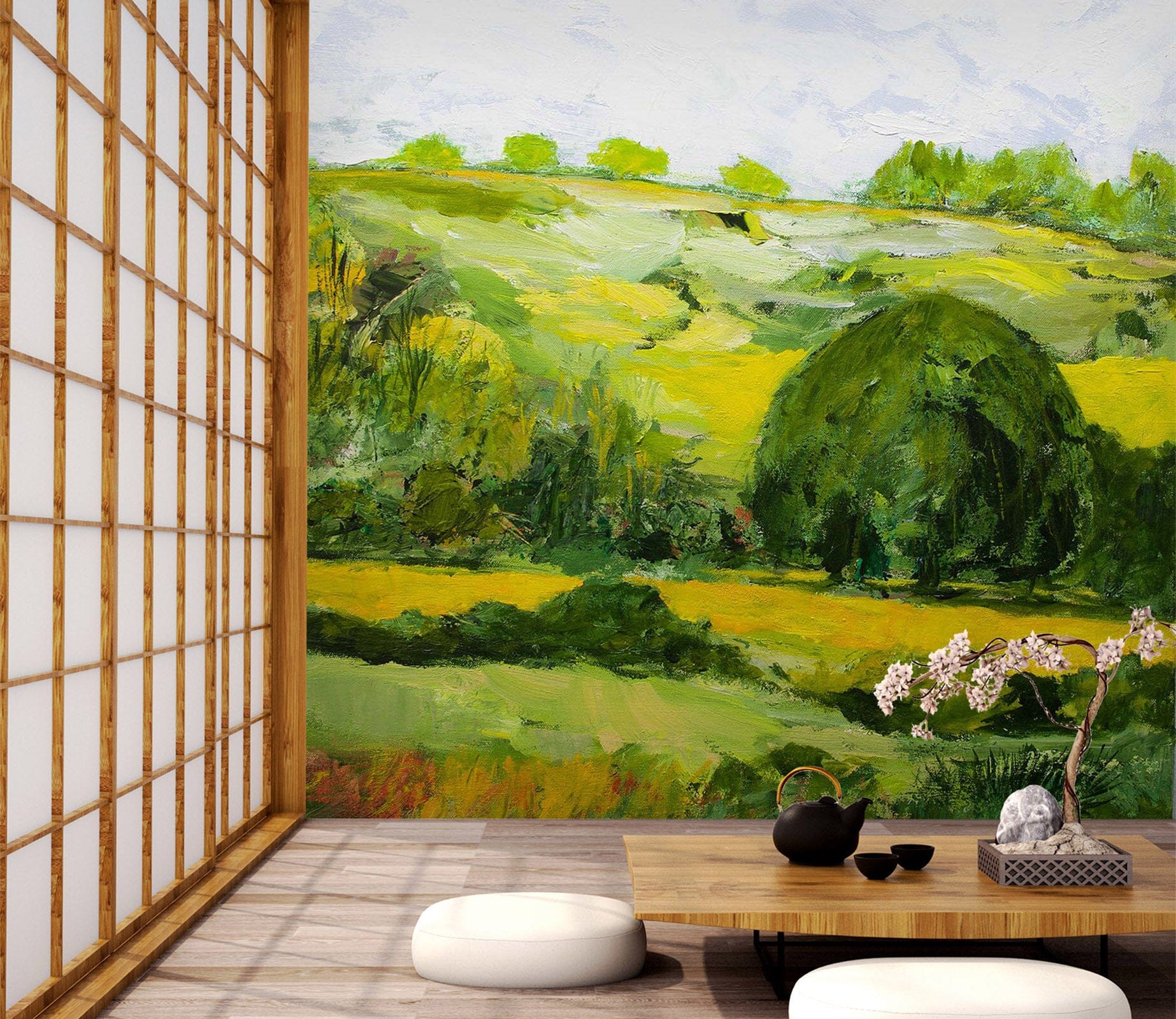 3D Green Field 213 Allan P. Friedlander Wall Mural Wall Murals Wallpaper AJ Wallpaper 2 