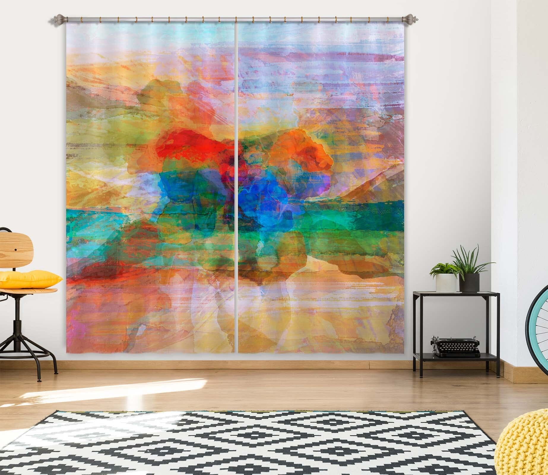 3D Strong Color 240 Michael Tienhaara Curtain Curtains Drapes Curtains AJ Creativity Home 