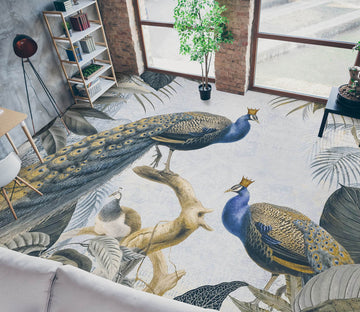 3D Peacock 104142 Andrea Haase Floor Mural