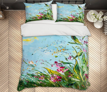 3D Grass Butterfly 511 Skromova Marina Bedding Bed Pillowcases Quilt