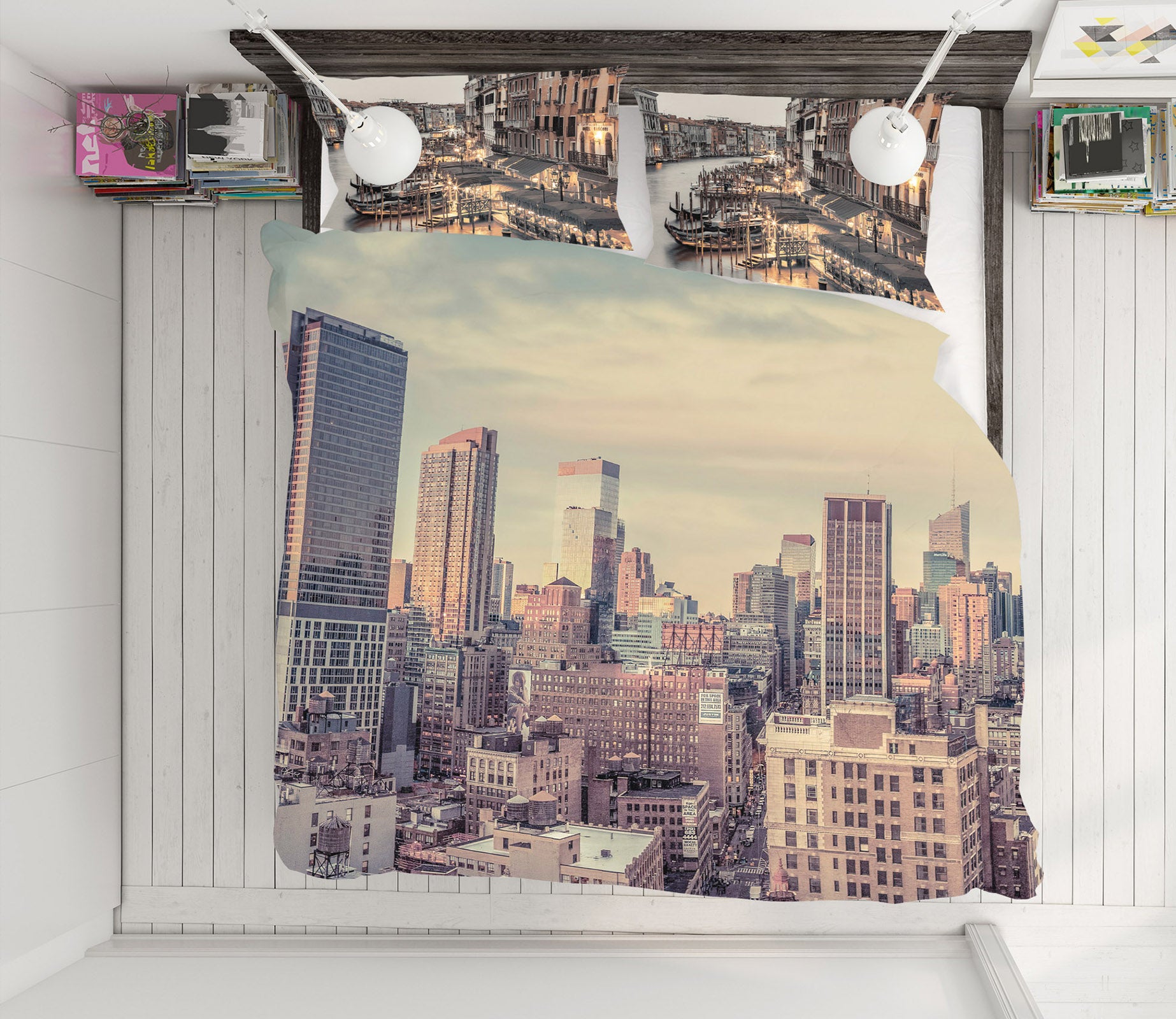 3D City Building 7221 Assaf Frank Bedding Bed Pillowcases Quilt Cover Duvet Cover