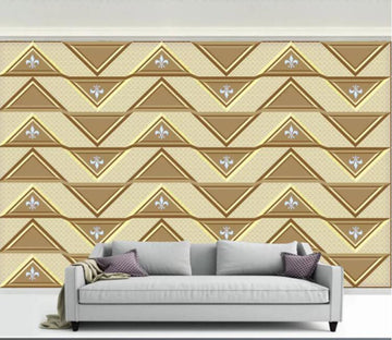 3D Golden Triangle WC1861 Wall Murals