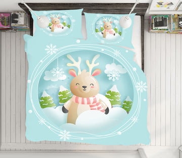 3D Deer 58240 Bed Pillowcases Quilt