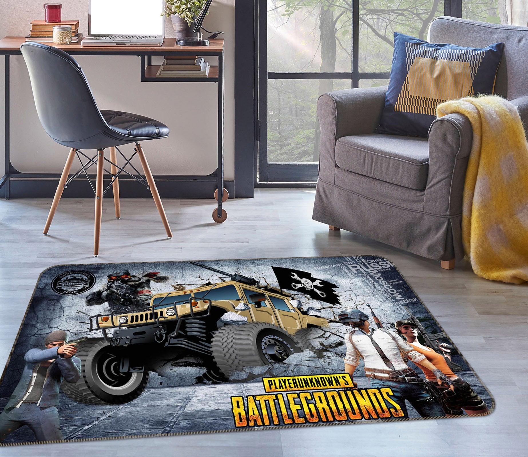 3D Off-Road Car 68065 Vehicle Non Slip Rug Mat