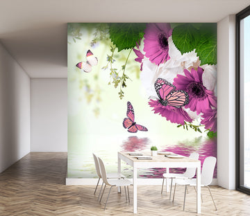 3D Red Butterfly 200 Wall Murals