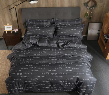 3D Eyelash Pattern 12188 Bed Pillowcases Quilt