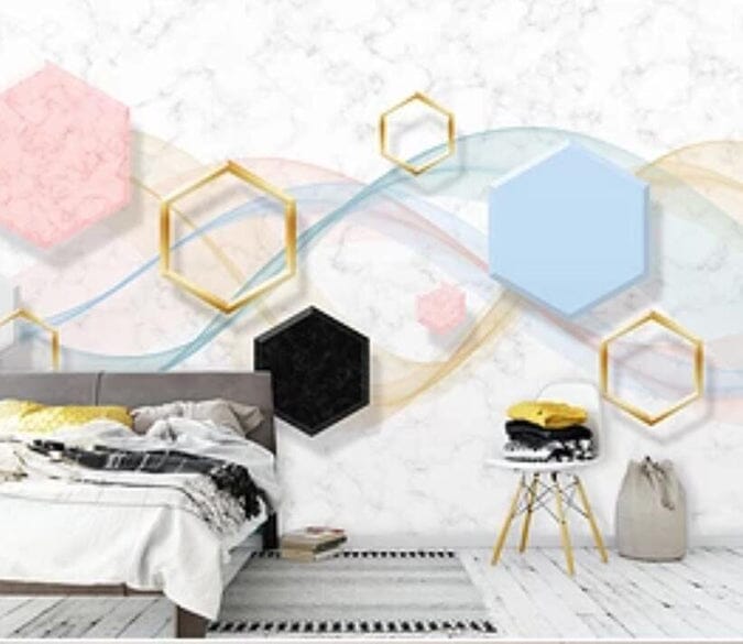 3D Simple Rhombus 2870 Wall Murals Wallpaper AJ Wallpaper 2 