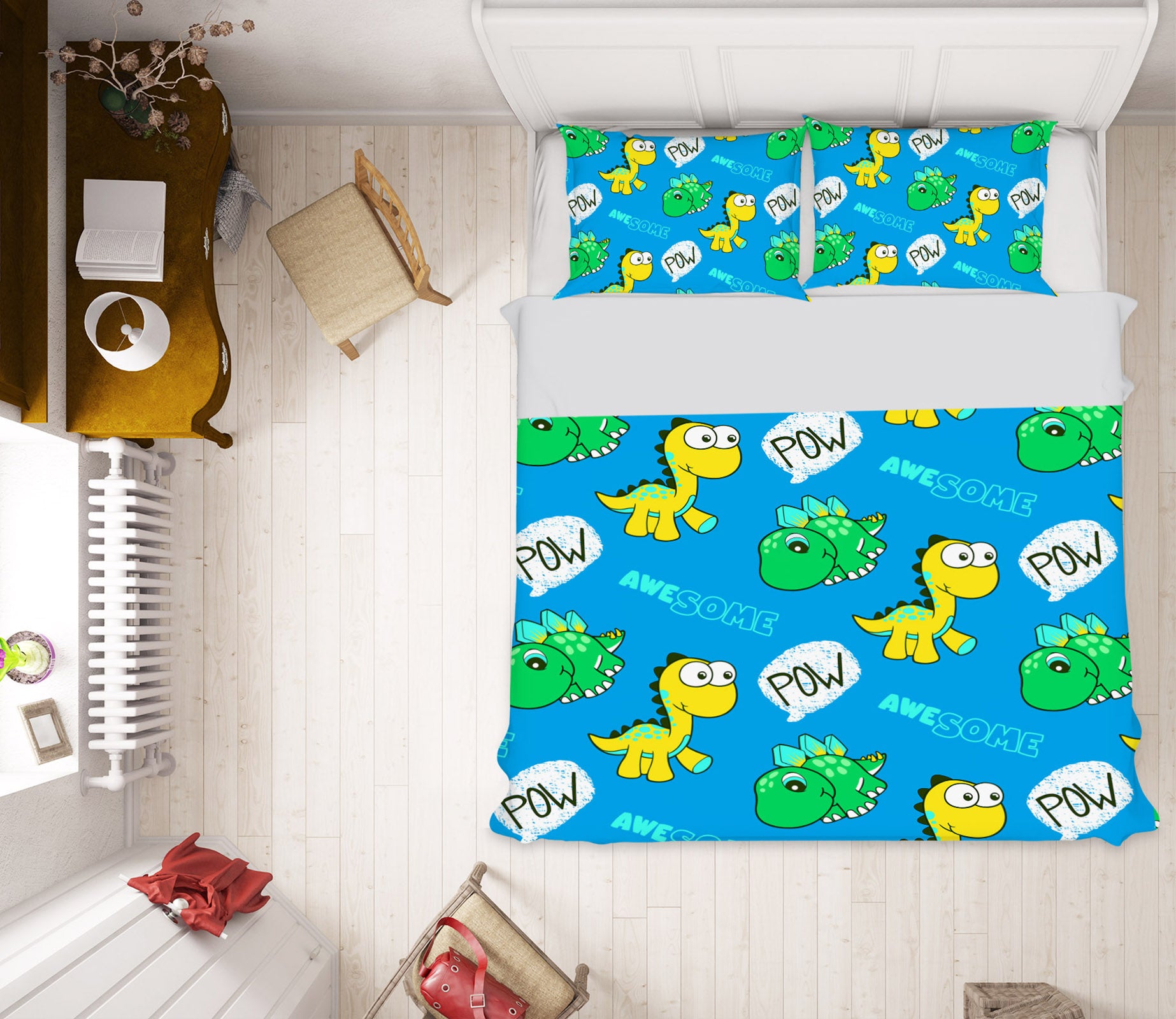 3D Dinosaur 61103 Bed Pillowcases Quilt