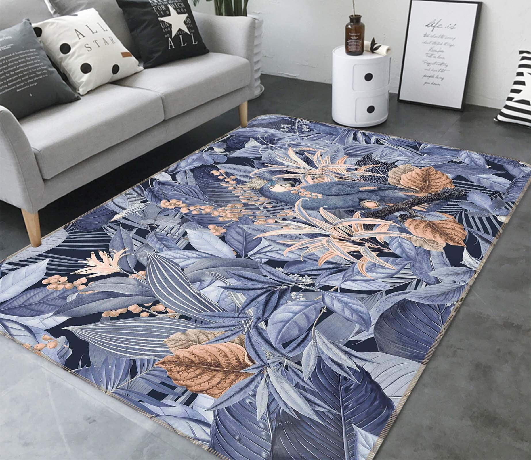 3D Golden Leaves 1005 Andrea haase Rug Non Slip Rug Mat Mat AJ Creativity Home 
