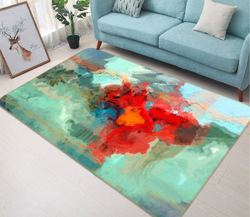 3D Red Pattern 1042 Michael Tienhaara Rug Non Slip Rug Mat Mat AJ Creativity Home 