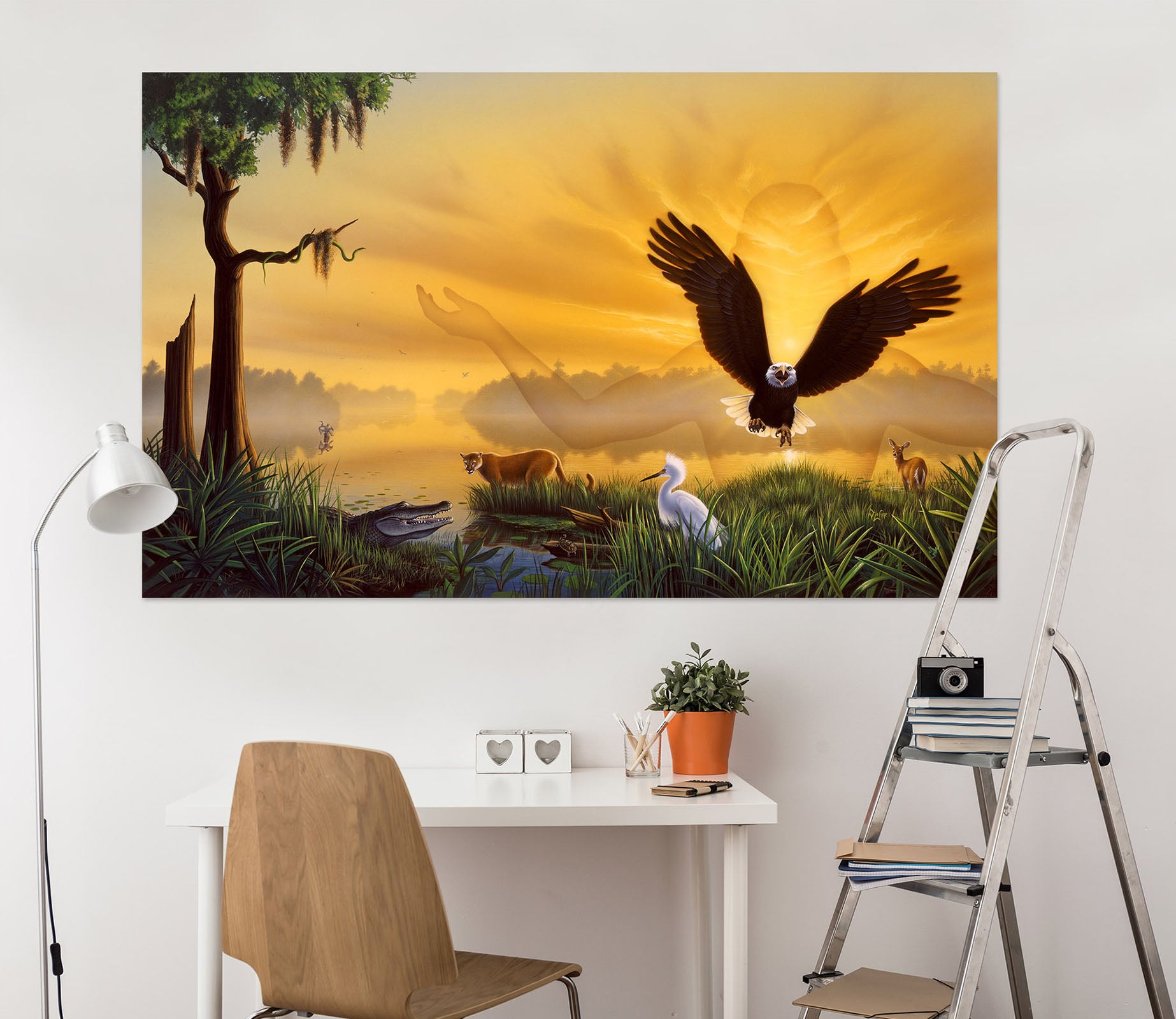 3D Flying Eagle 85182 Jerry LoFaro Wall Sticker