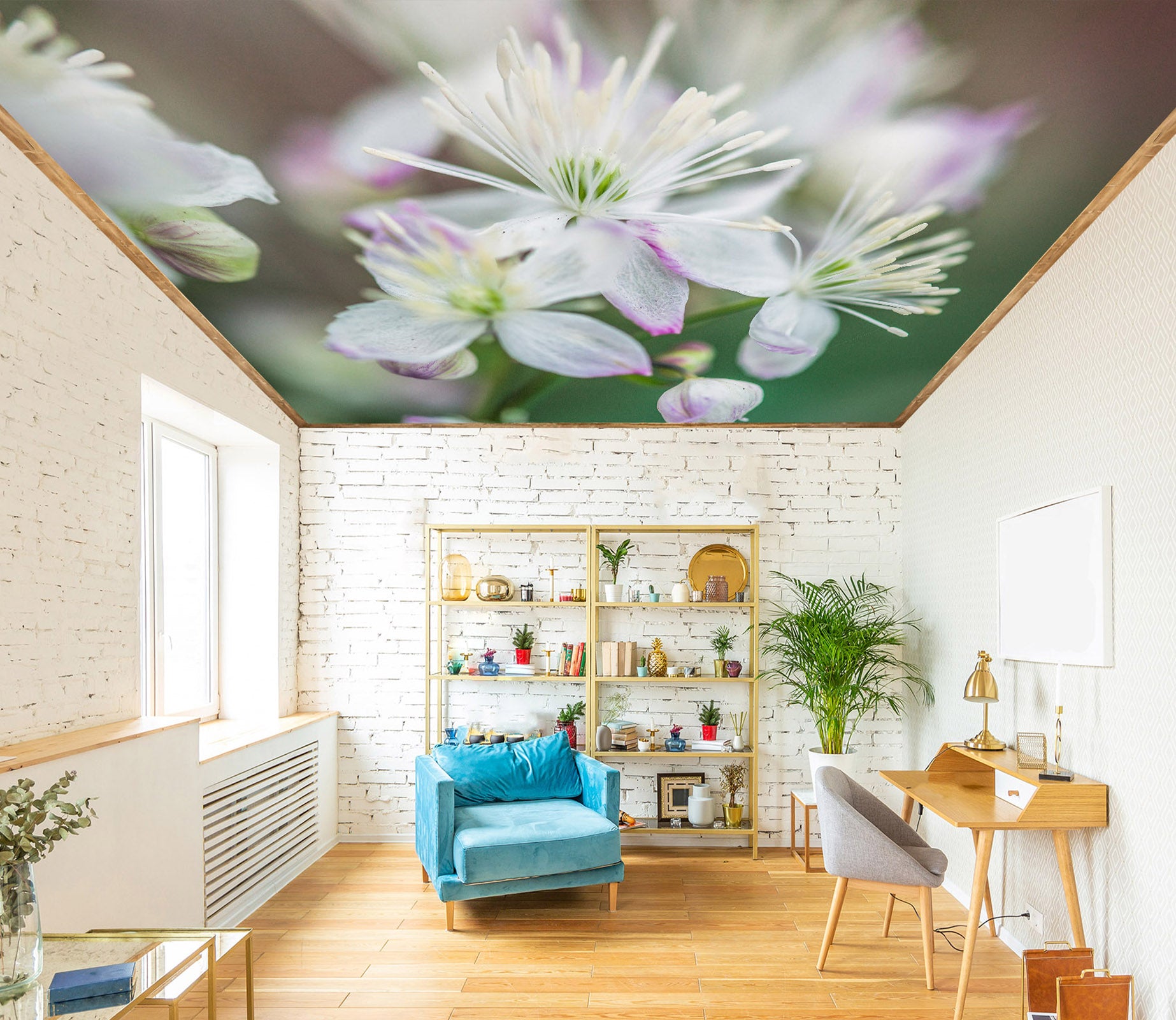 3D Beautiful Flower 2567 Assaf Frank Ceiling Wallpaper Murals