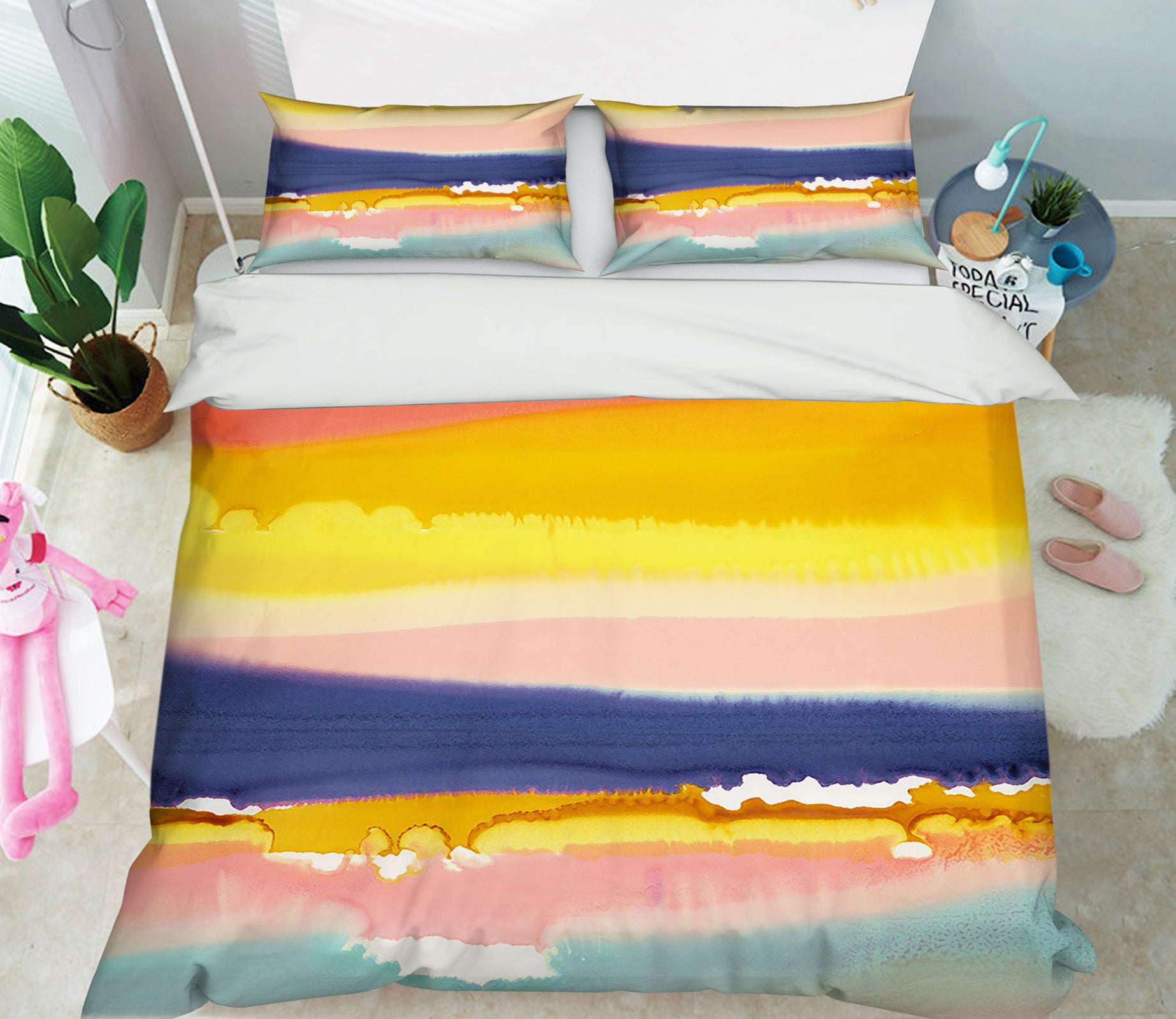 3D Colored Clouds 12128 Bed Pillowcases Quilt